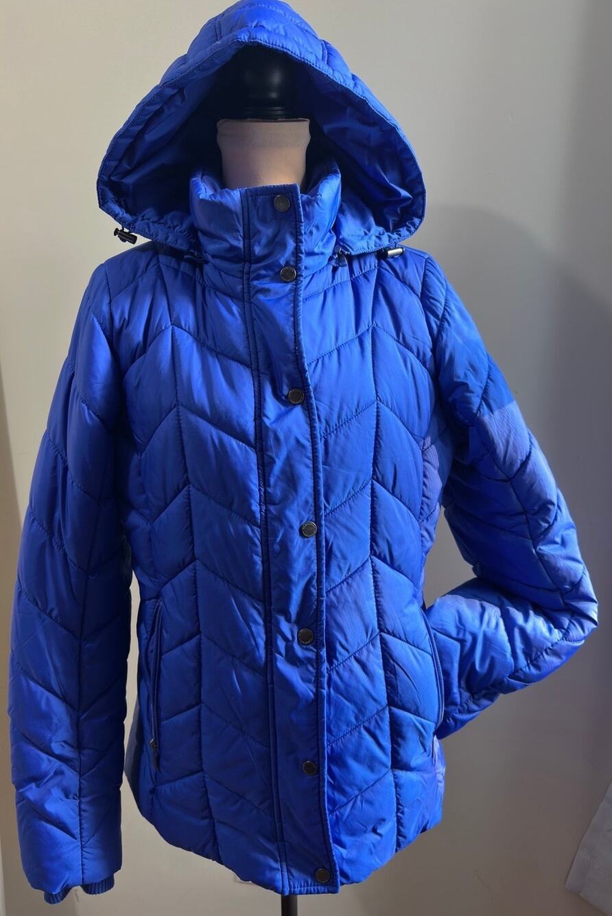 St. John's Bay Royal Blue Women's Puffer Jacket Size M